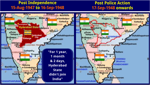 Hyderabad - Pre and Post Police Action