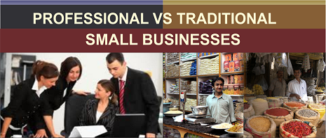 professional-vs-traditional-small business