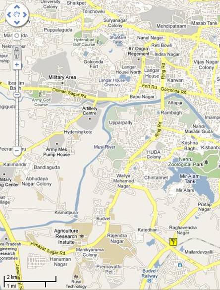 Mehdipatnam - Suburb Map - Hyderabad India Online