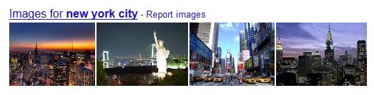 Google search results of 'New York City '- showing high-rise buildings